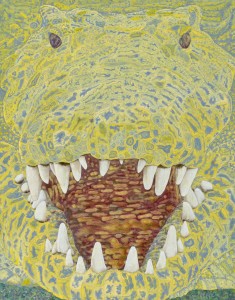 34. Acrylic on board, 18 x 14 inches, signed Barbara Sullivan on back, was exhibited at Visual Arts Center of New Jersey in 2005 (form attached on back), private collection