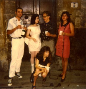 July 1988, with Don and wedding party outside Palazzo Vecchio, Florence, Italy